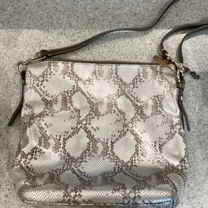 Dooney & Bourke Metallic Snakeprint Purse